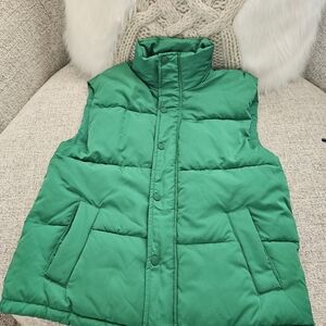 XS Vibrant Green Puffer Vest